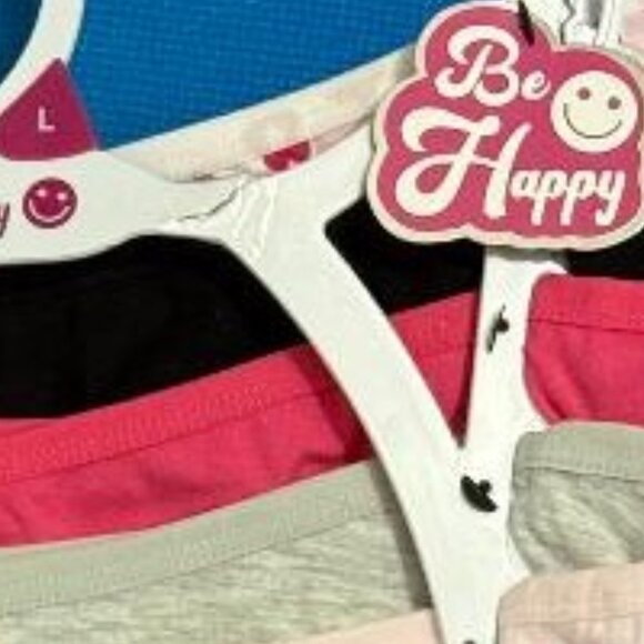 BRAND NEW ~ NWT $40.00 ~ BE HAPPY 5 PACK COTTON UNDIES / PANTIES SIZE L / LARGE - Picture 4 of 15